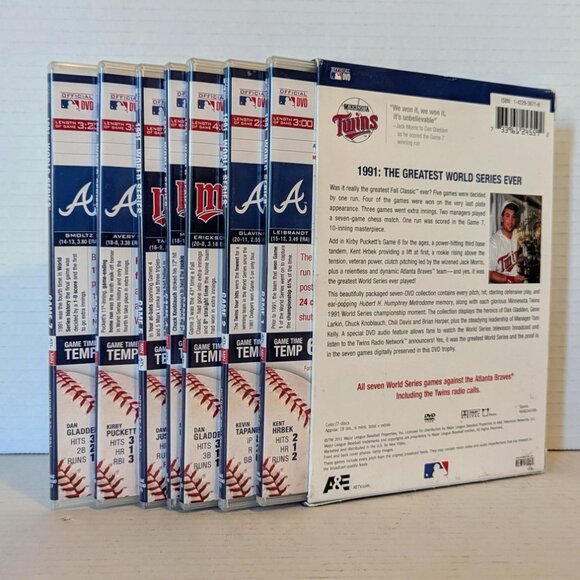 Minnesota Twins 1991 MLB World Series Collector's Edition 7-DVD Set - Excellent - Picture 3 of 5